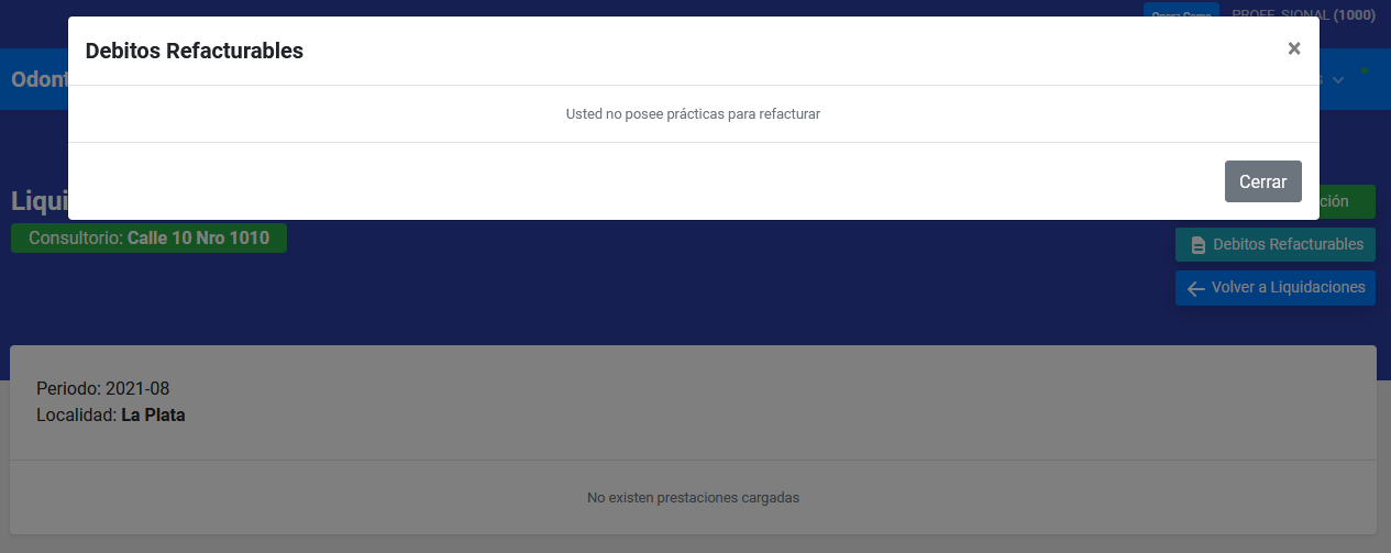 Vista detalle liquidacion